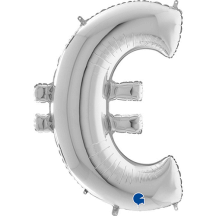 Ballon aluminium euro argent 1M – Fiesta Factory pas cher