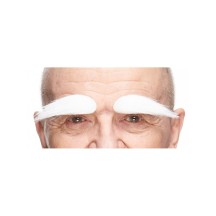 Sourcils 90 mm Blanc Brillant pas cher | Accessoire Déguisement Fiesta Factory