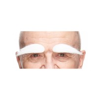 Sourcils 90 mm Blanc Brillant pas cher | Accessoire Déguisement Fiesta Factory
