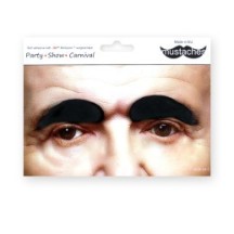 Sourcils Noirs Épais – Accessoire Déguisement - 26443SK - Barbes et moustaches