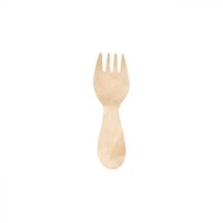 Mini Sporks en Bois 8 cm – Paquet de 100 - G30037W - Couverts en bois