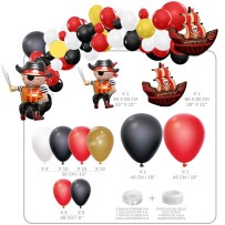Kit 50 Ballons Pirate avec Accessoires – Décoration Anniversaire | Fiesta Factory à Petit Prix