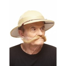 Moustache Aventurier Blonde pas cher | Accessoire Déguisement Fiesta Factory