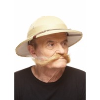 Moustache Aventurier Blonde pas cher | Accessoire Déguisement Fiesta Factory