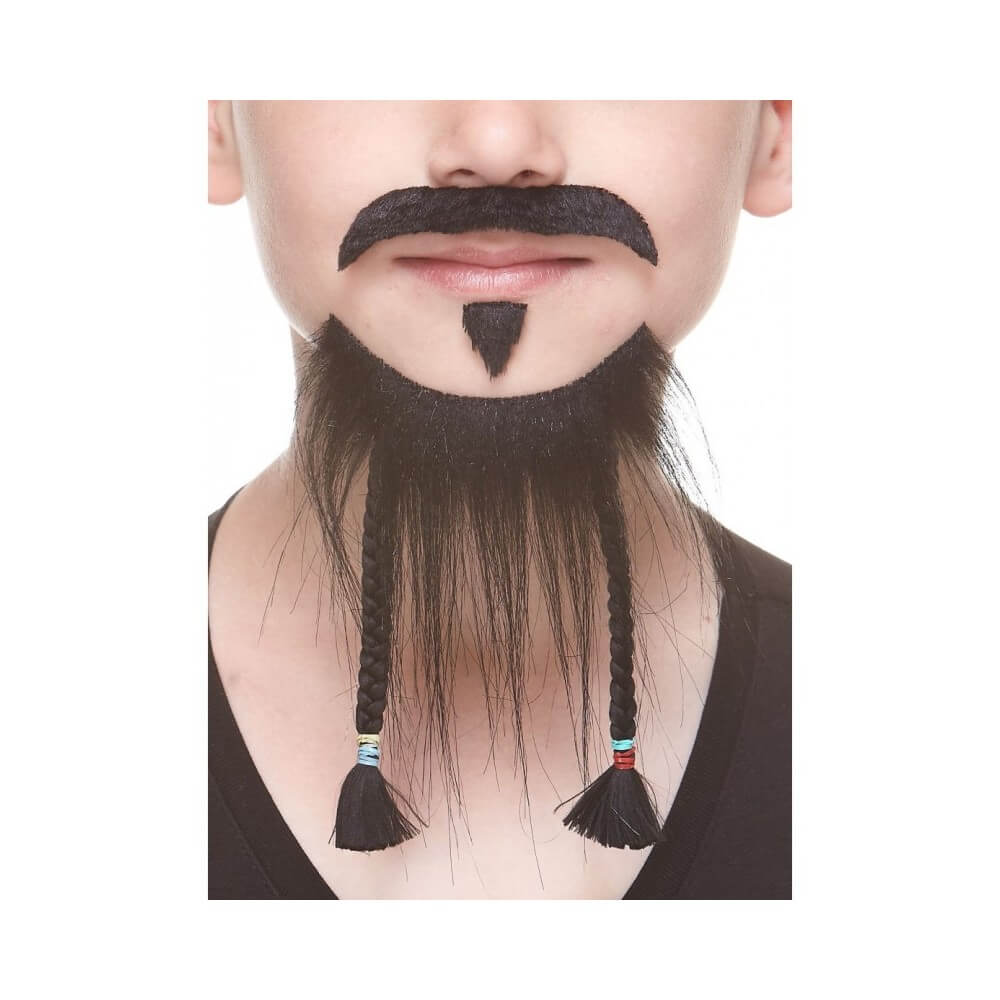 Moustache Enfant Pirate Noir Brillant – Accessoire Déguisement - 26563LH - Barbes et moustaches