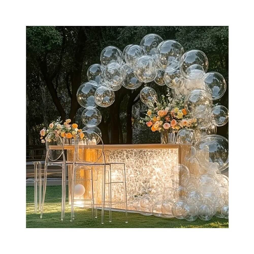 Kit 40 Ballons BUBBLES Plastique Transparente - 41133 - Arches & guirlandes de ballons