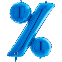 Ballon Aluminium % Bleu 1M pas cher – Décoration fête | Fiesta Factory