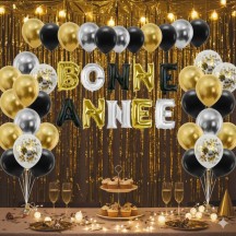 Kit 40 Ballons 30 cm Bonne Année – Décoration Nouvel An | Fiesta Factory à Petit Prix