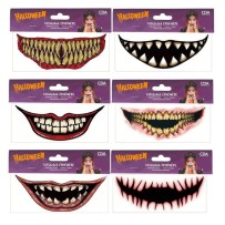 Tatouage Éphémère HORROR MOUTH – Modèle Aléatoire - 27730 - Accueil
