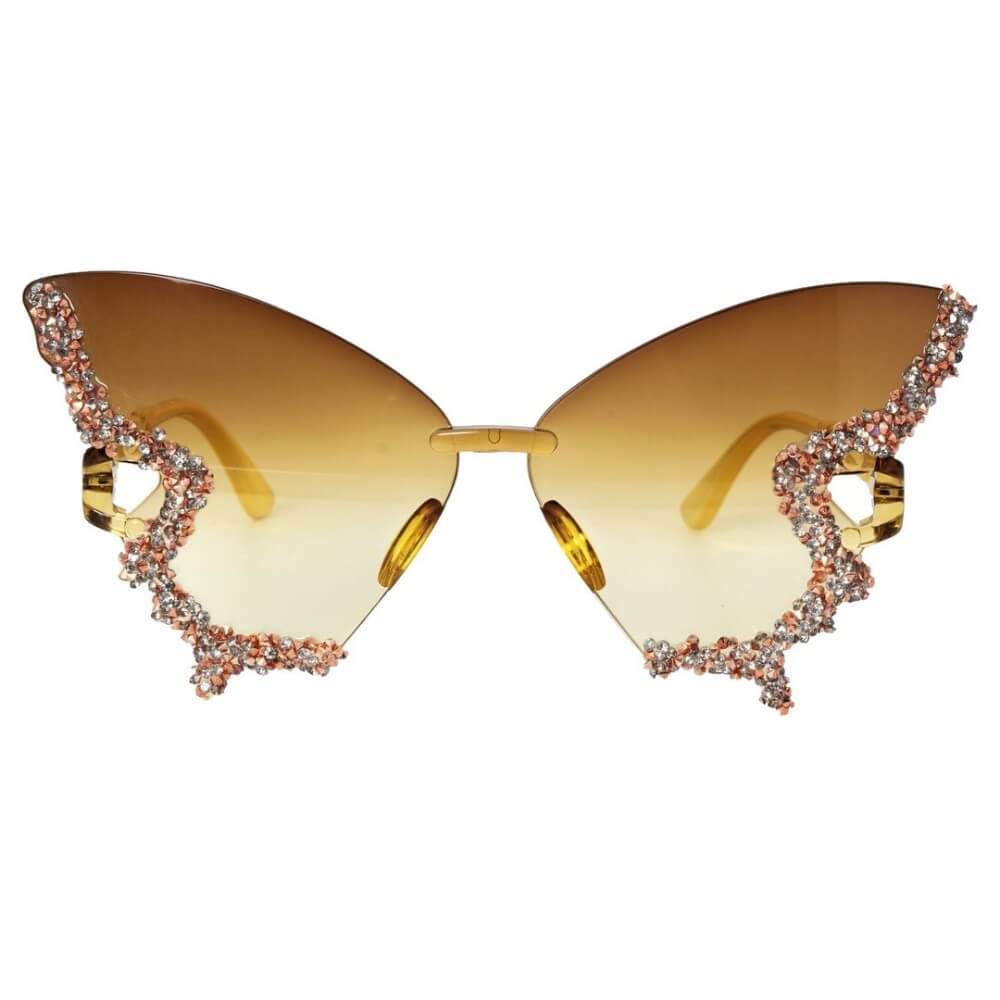 Lunettes Papillon Sans Monture – Or - 24708 - Lunettes fantaisie