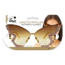 Lunettes Papillon Sans Monture – Or - 24708 - Lunettes fantaisie