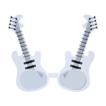 Lunettes Guitare – Blanc - 35035 - Lunettes fantaisie