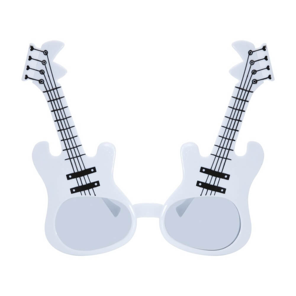 Lunettes Guitare – Blanc - 35035 - Lunettes fantaisie