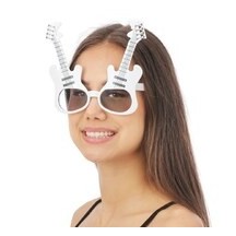 Lunettes Guitare – Blanc - 35035 - Lunettes fantaisie