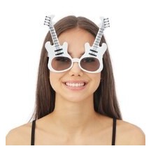 Lunettes Guitare – Blanc - 35035 - Lunettes fantaisie