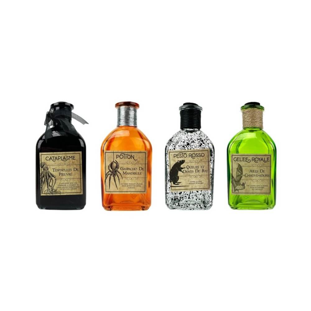 WITCH Fiole Potion Sorcière PM Verre 13,3 cm – Modèle Aléatoire - 25817 - Décoration de salle