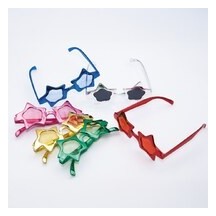 Lunettes Étoiles Métallisées – Couleur Aléatoire - 35322 - Lunettes fantaisie