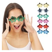 Lunettes Étoiles Métallisées – Couleur Aléatoire - 35322 - Lunettes fantaisie