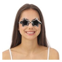 Lunettes Étoiles Métallisées – Couleur Aléatoire - 35322 - Lunettes fantaisie