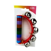 Tambourin à Main 14 x 9 cm - 24212 - Accessoires de déguisement