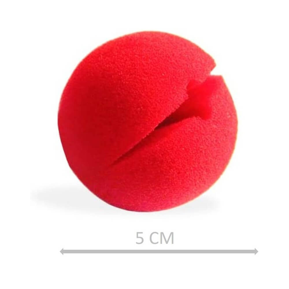 Nez de Clown Rouge 5 cm en Mousse | Fiesta Factory
