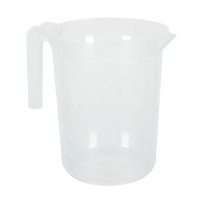 Carafe Réutilisable Plastique Transparent 1,4 L – Jaugée – À l’unité - G20133 - Gobelets