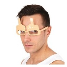 Lunettes Doigt d’Honneur pas cher | Fiesta Factory