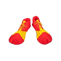 Chaussures de Clown Tissu Taille Unique Carnaval | Fiesta Factory