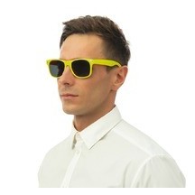 Lunettes Blues Brothers – Jaune Fluo - 35891 - Lunettes fantaisie