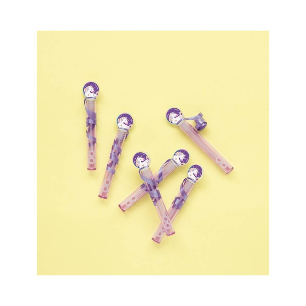 8 Tubes Bulles de Savon Licorne Anniversaire Enfant | Fiesta Factory