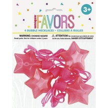 4 Colliers Étoile Bulles de Savon Anniversaire | Fiesta Factory