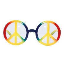 Lunettes Peace and Love Multicolore pas cher | Fiesta Factory