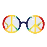 Lunettes Peace and Love Multicolore pas cher | Fiesta Factory
