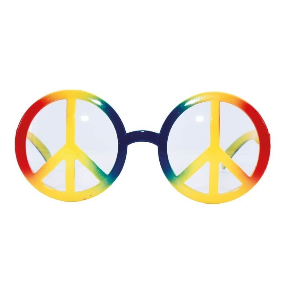 Lunettes Peace and Love Multicolore pas cher | Fiesta Factory