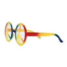 Lunettes Peace and Love Multicolore pas cher | Fiesta Factory