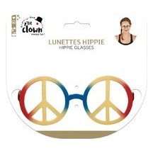 Lunettes Peace and Love Multicolore pas cher | Fiesta Factory