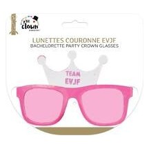 Lunettes Couronne EVJF – Roses - 66612 - Lunettes fantaisie