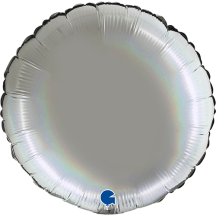 Ballon Rond Holo Platine pas cher – Décoration brillante | Fiesta Factory