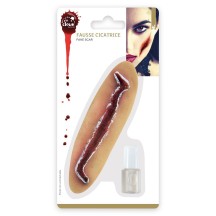 Fausse Cicatrice 13 cm Réaliste – Maquillage Halloween FX | Fiesta Factory à Petit Prix