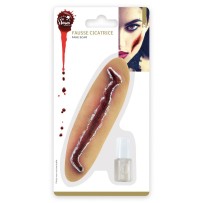 Fausse Cicatrice 13 cm Réaliste – Maquillage Halloween FX | Fiesta Factory à Petit Prix