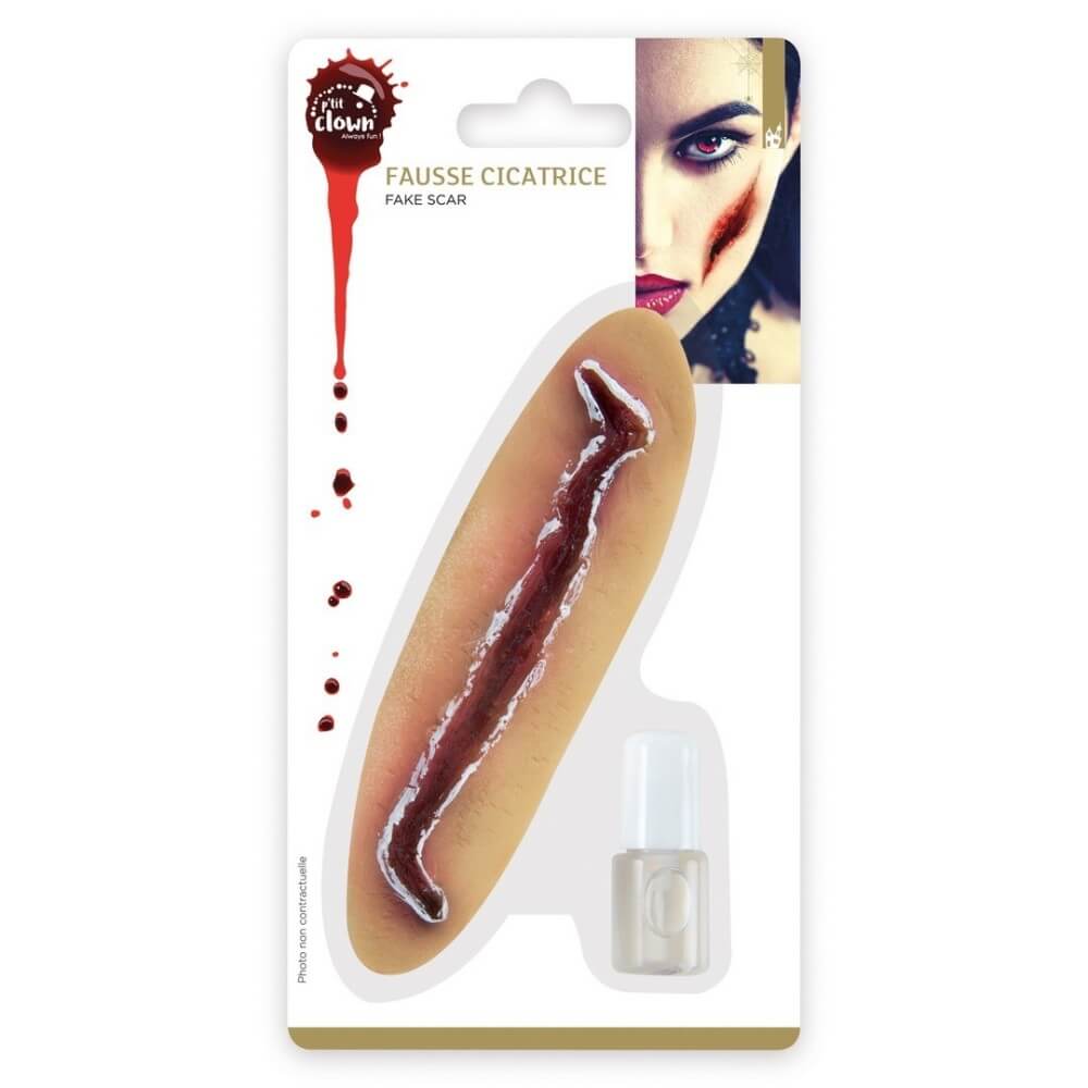 Fausse Cicatrice 13 cm Effet Réaliste - 11306 - Faux Sang