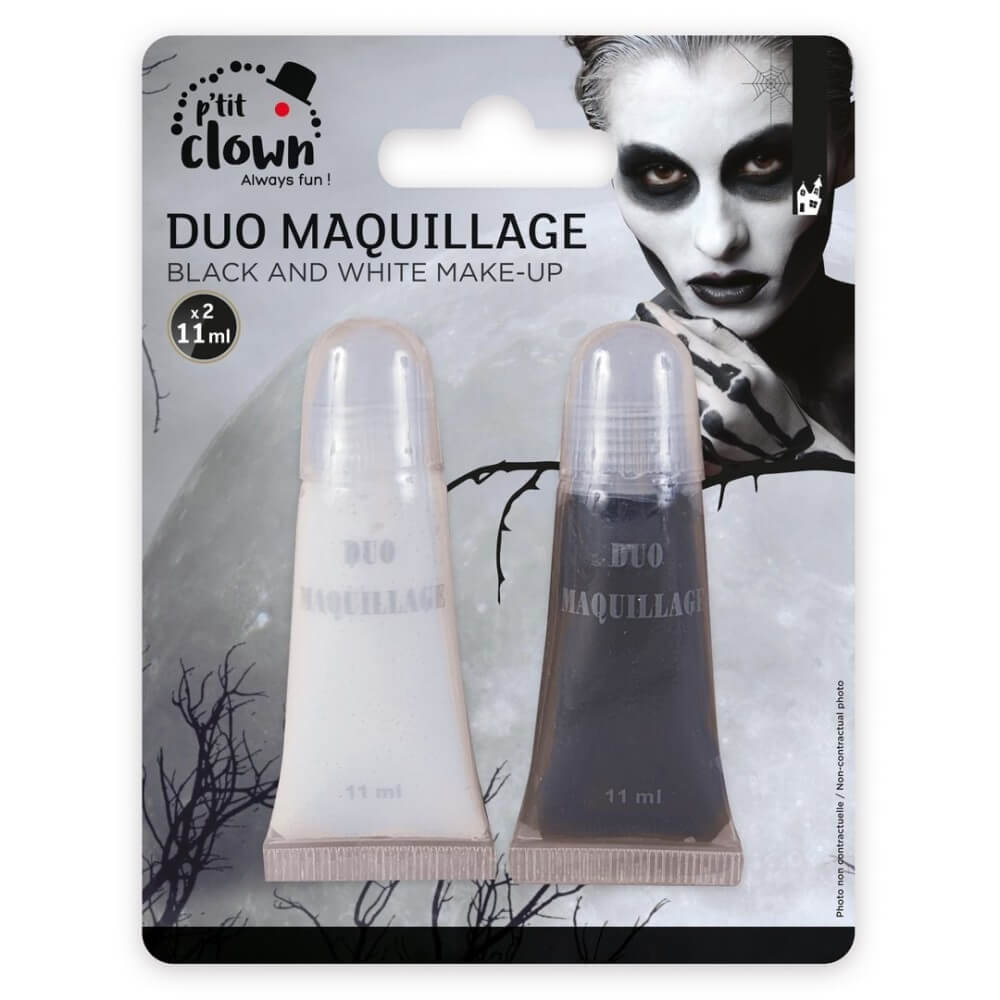 Duo Maquillage Noir & Blanc - 14500 - Maquillage en Tube & Palettes