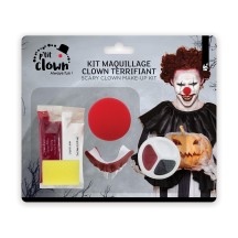 Kit Maquillage Halloween Clown Terrifiant – Déguisement Horreur | Fiesta Factory à Petit Prix