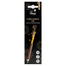 Fontaine de Fête 12 cm Or Lot de 3 pas cher | Fiesta Factory