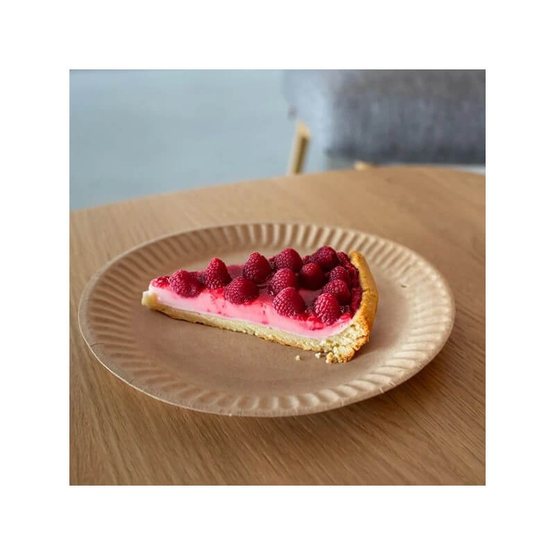 Assiettes Rondes Carton Kraft Ø 18 cm – Paquet de 50 - G10030 - Assiettes en carton & bois