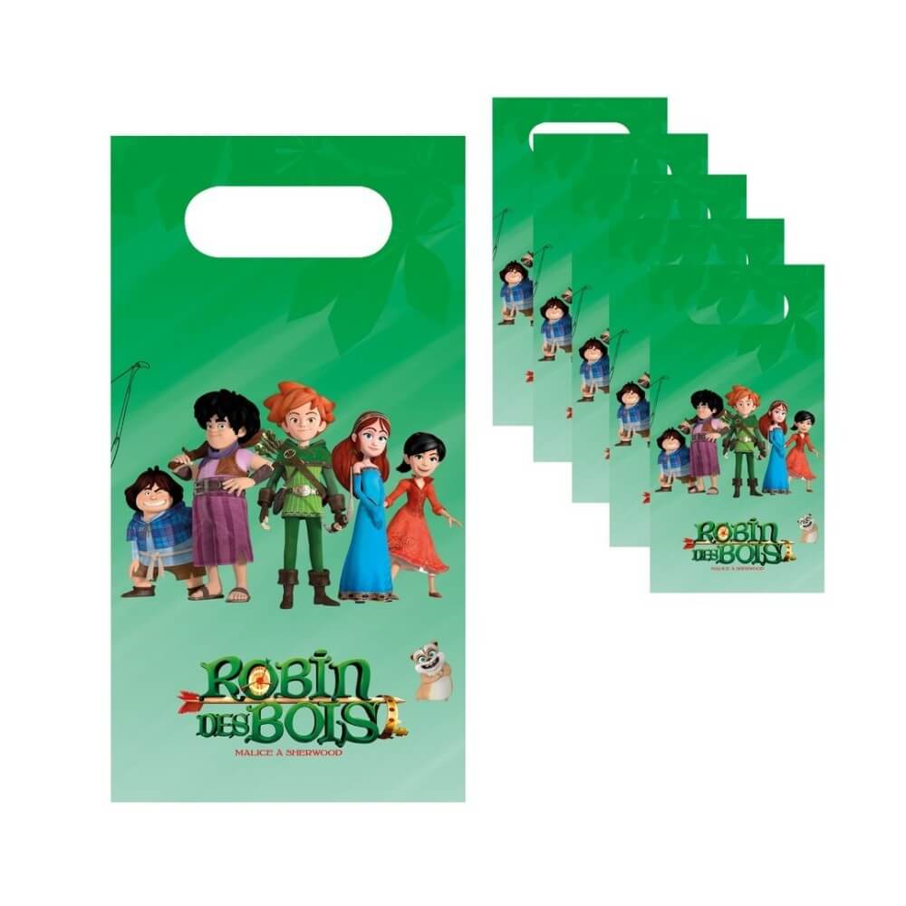 Robin des Bois™ – Sachets anniversaire – Lot de 6 - 14066 - Sacs Cadeaux