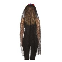 Serre-tête voile Day of the Dead - 16108 - Serre-tête