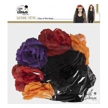 Serre-tête voile Day of the Dead - 16108 - Serre-tête