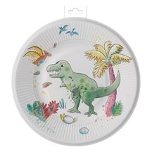 Assiettes 23 cm Dinosaures – Lot de 8 - 22470 - Gobelets & Assiettes à Thème