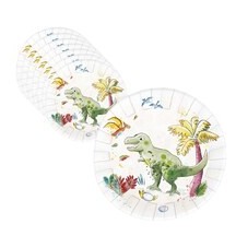 Assiettes 23 cm Dinosaures – Lot de 8 - 22470 - Gobelets & Assiettes à Thème
